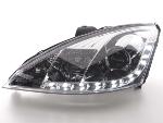 Paire de feux phares Daylight Led DRL Ford Focus 1 C170 de 01-04 Chrome