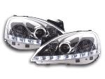 Paire de feux phares Daylight Led DRL Opel Corsa C 01-06 chrome