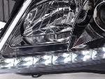 Paire de feux phares Daylight Led DRL Opel Astra H 04-09 chrome