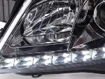 Paire de feux phares Daylight Led DRL Opel Astra H 04-09 chrome