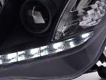 Paire de feux phares Daylight Led DRL Opel Astra H 04-09 Noir