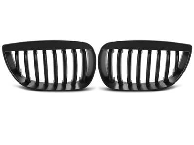 Paire de grilles calandre BMW serie 1 E87 de 2004 a 2007 Noir mat