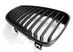 Paire grilles calandre BMW serie 1 E87/E81/E82/E88 07-13 Noir mat