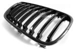 Paire de grilles de calandre BMW X3 E83 06-10 noir brillant