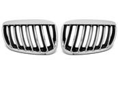 Paire de grilles de calandre BMW X5 E53 04-06 chrome