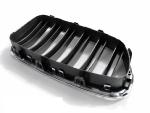 Grilles calandre BMW serie 5 F10/F11 de 2010 a 2016 Chrome noir