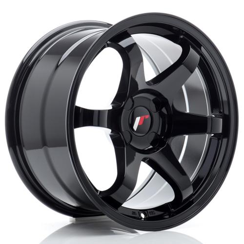 Jante JR Wheels JR31 17x9 ET20-35  - 4 trous sur mesure - Noir brillant