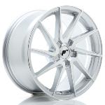 Jante JR Wheels JR36 18x8 ET20-45 - 5 trous sur mesure - Silver machined face