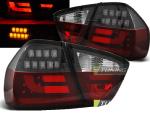 Paire de feux arriere BMW serie 3 E90 Berline 05-08 LED BAR rouge noir