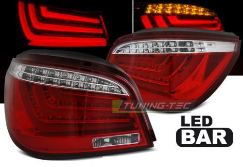 Paire de feux arriere BMW serie 5 E60 Berline 03-07 LED BAR rouge blanc