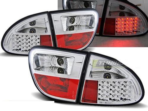 Paire de feux arriere Seat Leon 99-04 LED chrome