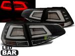 Paire de feux arriere VW Golf 7 13-17 noir led bar