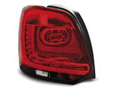 Paire de feux arriere VW Polo 09-14 LED rouge fume