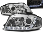 Paire de feux phares Audi A3 8P de 2003 a 2008 Daylight led chrome