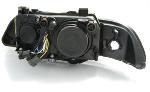 Paire de feux phares BMW serie 5 E39 de 1995 a 2000 angel eyes led noir