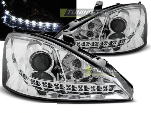 Paire de feux phares Ford Focus 01-04 Daylight chrome