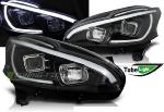 Paire de feux phares Peugeot 208 12-15 led LTI noir