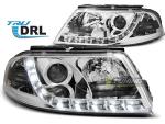 Paire de feux phares VW Passat 3BG 00-05 Daylight DRL led chrome