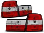 Paire de feux arriere BMW serie 5 E34 Berline 88-95 rouge blanc