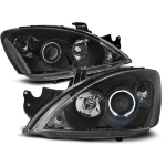 Paire de feux phares Mitsubishi Lancer 7 04-07 Angel eyes CCFL noir