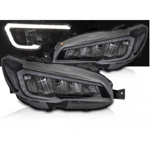 Paire Feux Phares Subaru WRX de 2014 a 2022 FULL LED DRL Dyn Noir