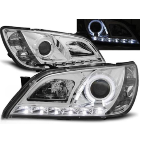 Paire de feux phares Lexus IS 01-05 Daylight led chrome