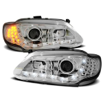 Paire de feux phares Renault Megane / Scenic 96-99 Daylight led chrome