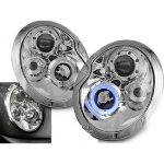 Paire de feux phares Mini Cooper 01-04 angel eyes chrome