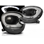 Paire de feux phares Mini Cooper R60 Countryman de 2010 a 2016 Xenon Daylight LTI noir