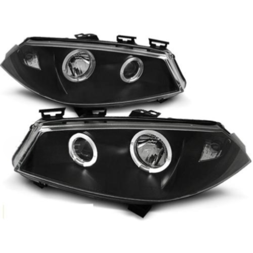 Paire de feux phares Renault Megane 02-05 angel eyes noir
