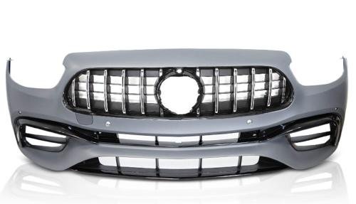 Pare Choc Avant Mercedes W213 de 2020 a 2023 Look Sport Chrome Noir PDC