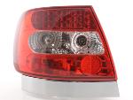 Paire de feux arrière Audi A4 B5 Berline 95-00 Non TDI Led Rouge Chrome