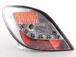 Paire feux arrière Peugeot 207 de 2006 a 2009 Chrome Led