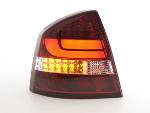 Paire feux arrière Skoda Octavia Berline 1Z 2005 a 2012 Rouge Led