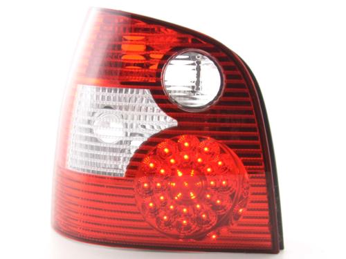 Paire de feux arrière VW Volkswagen Polo 9N 2001-2005 Rouge Chrome Led
