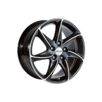 Jante 6,5x15 RONAL R51 pour ALFA ROMEO 145 09/94-01/00 Gloss Black / Polished