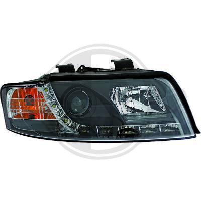 Paire Phares avant Daylight DRL Audi A4 8E 2000 a 2004 Noir led