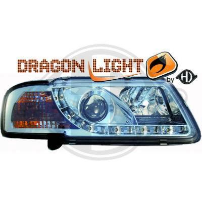 Paire de Phares Daylight Led Audi A3 8L 1996 a 2000 Chrome