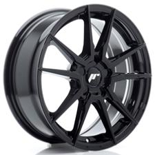 Jante JR Wheels JR21 17x7 ET20-40- 5 Trous sur mesure - Noir Brillant