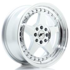 Jante JR Wheels JR6 16x8 ET10-30 - Trous sur mesures - Silver machined face