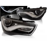 Paire de feux phares Audi A1 de 2010 a 2014 Daylight DRL noir