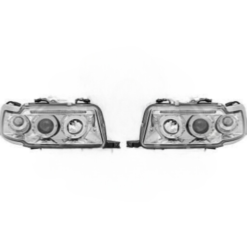Paire de Phares Angel Eyes Audi 80 1991 a 1994 Chrome