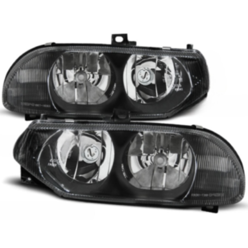 Paire de feux phares Alfa Romeo 156 de 1997 a 2003 design noir