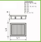 Filtre a air Green pour BMW Serie 3 E30 de 1985 a 1987 325e-129cv