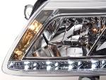 Paire de feux phares Audi A6 4F 2004-2008 Daylight Led Chrome