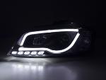 Paire de feux phares Daylight Led DRL Audi A3 8P/8PA 08-12 Noir