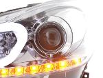 Paire de feux phares Daylight Led Mercedes Classe C W204 11-14 Chrome