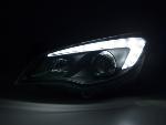 Paire de feux phares Daylight Led Opel Astra J 5 Portes 09-12 noir