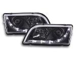 Paire de feux phares Daylight Led Volvo S40/V40 de 96-04 Noir