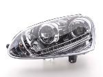 Paire de feux phares Daylight Led VW Golf 5 de 03-08 chrome